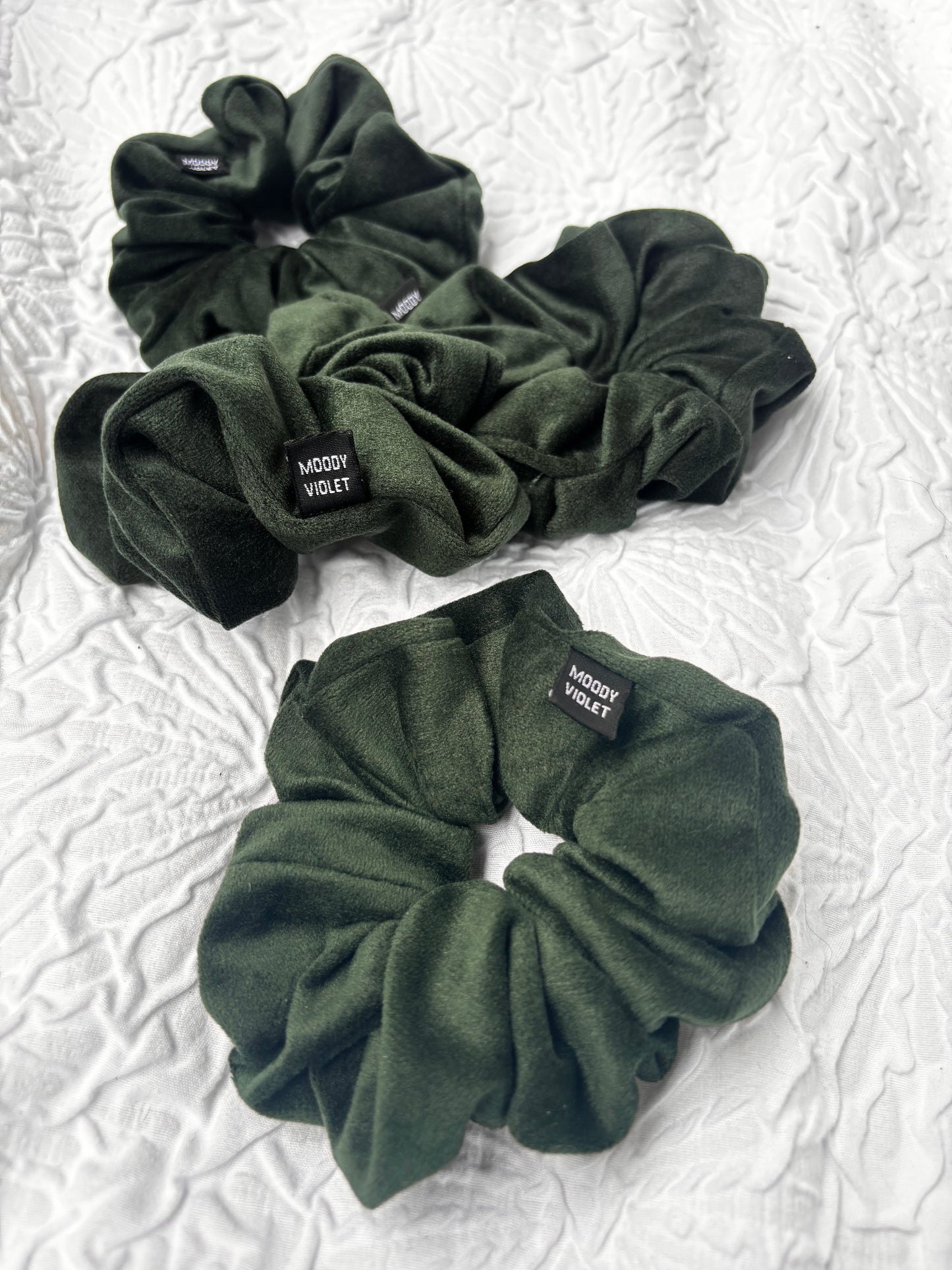 Luxury Scrunchie - Forest Green