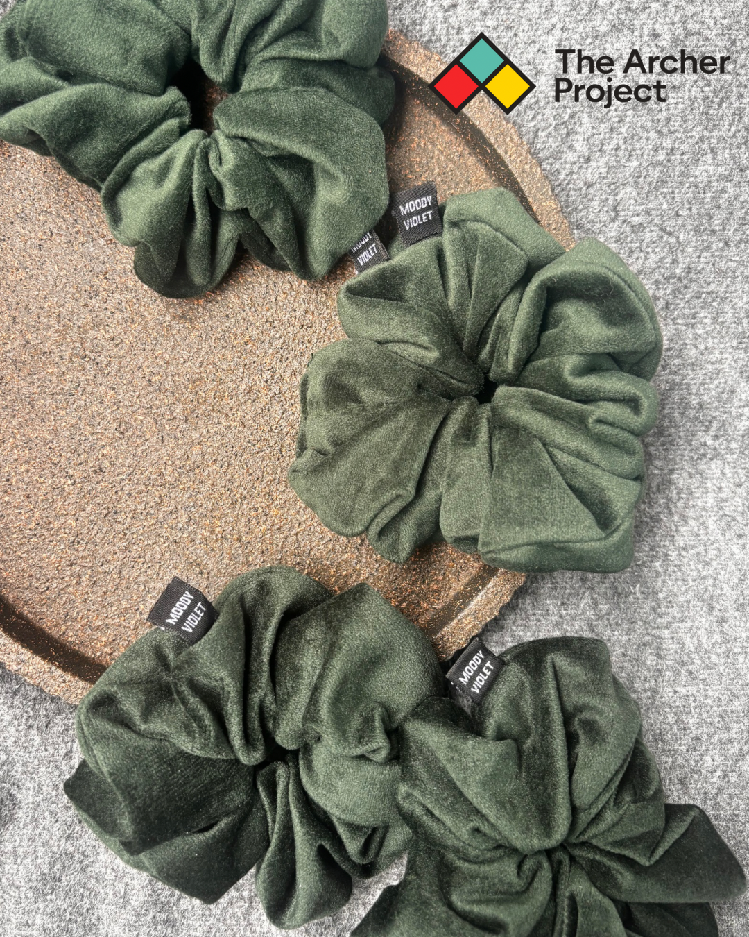 Luxury Scrunchie - Forest Green